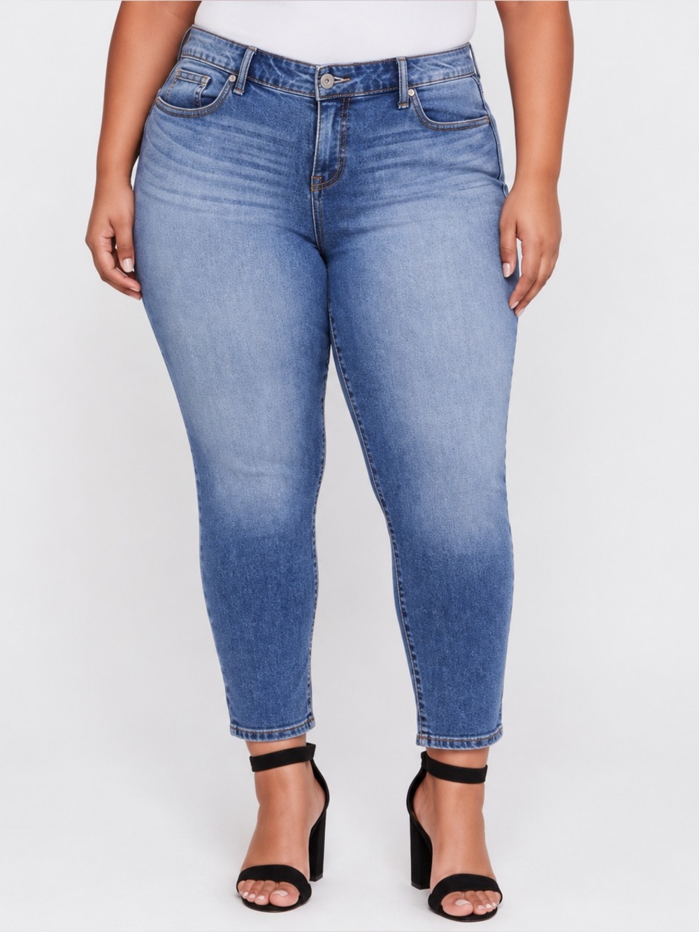 Torrid Girlfriend High Rise Ankle Jeans